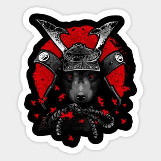 Samurai Bear Sticker